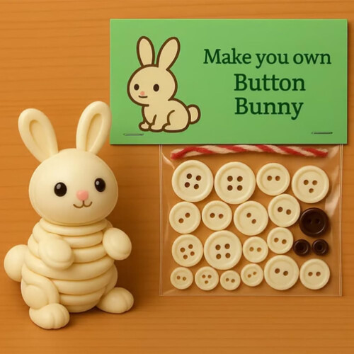 Stijggn Button Animal Kit – Handmade 3D Christmas