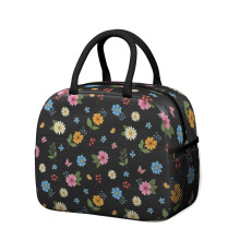 Boîte à lunch isotherme à motif floral pour femme – Étanche, idéale pour le travail, la plage, les voyages, les pique-niques et le camping