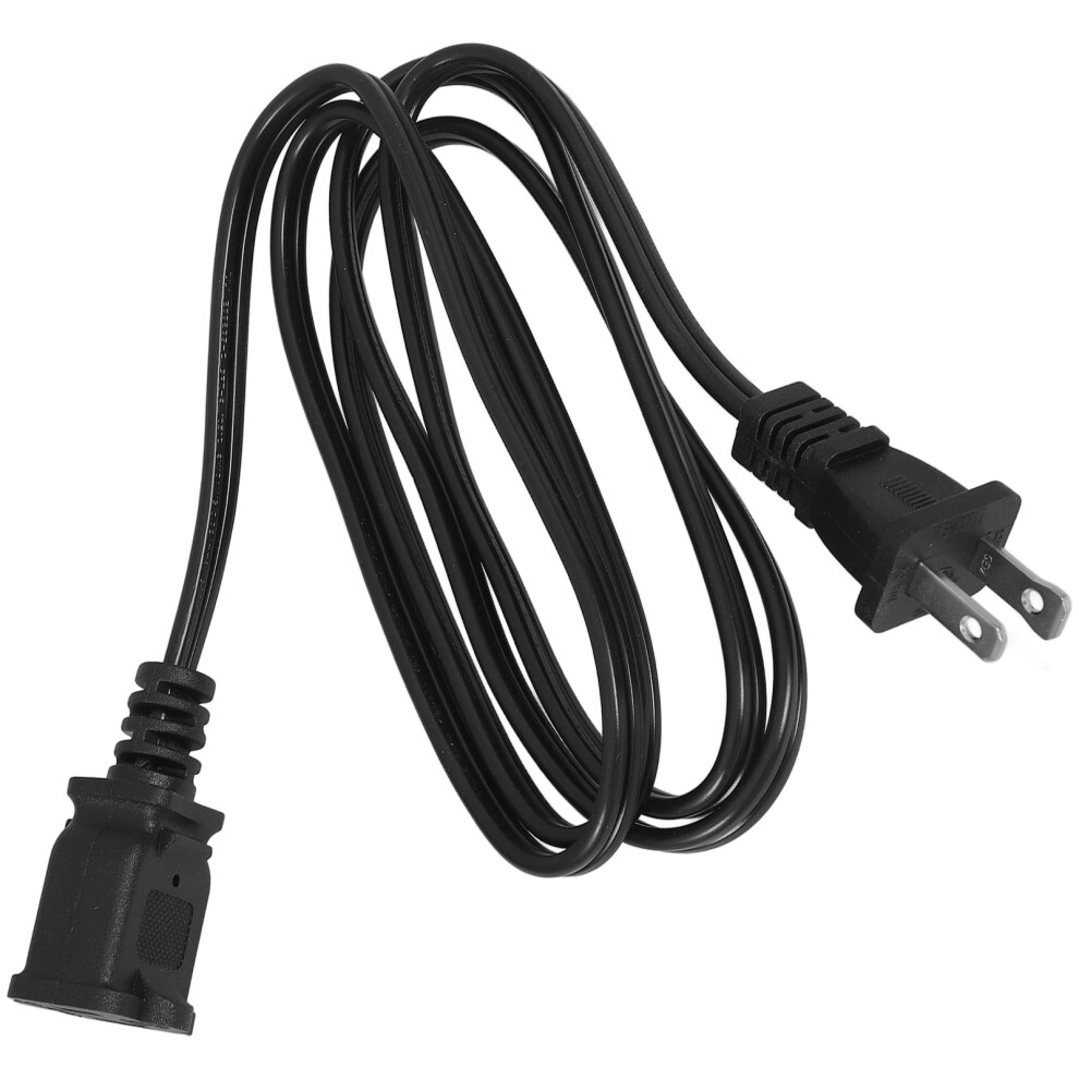 Homoyoyo Flexible Extension Cord Appliance Power Cable Rubber 1Pcs Black 9193271734437