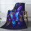 Schmetterlings-Fleecedecke Blau 50" x 40" 1