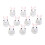 10 Mini Rabbit Garden Ornaments for Bonsai & Micro 1
