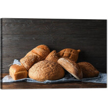 Bread Canvas Wall Art 12x18 inch Ready to Hang