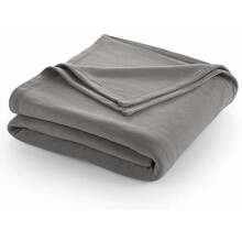 Beige Fleece Throw Blanket 66x90 in