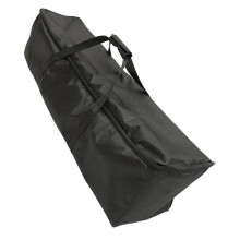 Borsa porta barbecue in tessuto Oxford nera, dimensioni 80x21x21 cm
