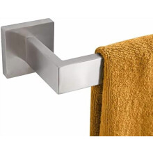 Porte-serviettes mural simple de 40,6 cm (16 pouces), pour salle de bain ou cuisine, en acier inoxydable SUS304, finition nickel brossé, B4003BR-L16