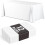 White Plastic Rectangle Tablecloth 70 x 120 Inch (12 Pack) 1