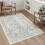 Black 3x5 Vintage Distressed Area Rug 1