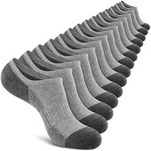 Onzichtbare, gedempte sokken voor heren, lage sportsokken voor heren, antislip, onzichtbare sokken (7 paar).