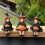 Pumpkin Witch Statue Resin Ornament 1