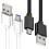Καλώδιο γρήγορης φόρτισης USB σε Micro USB Limei6FT, λευκό, συμβατό με Galaxy S7/S6Edge, tablet, 1