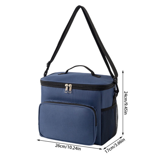 Insulated Lunch Bag 12L Adjustable Strap Leakproof Foldable 1