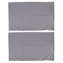 2 piezas de fundas de almohada 48x74 cm gris oscuro suave