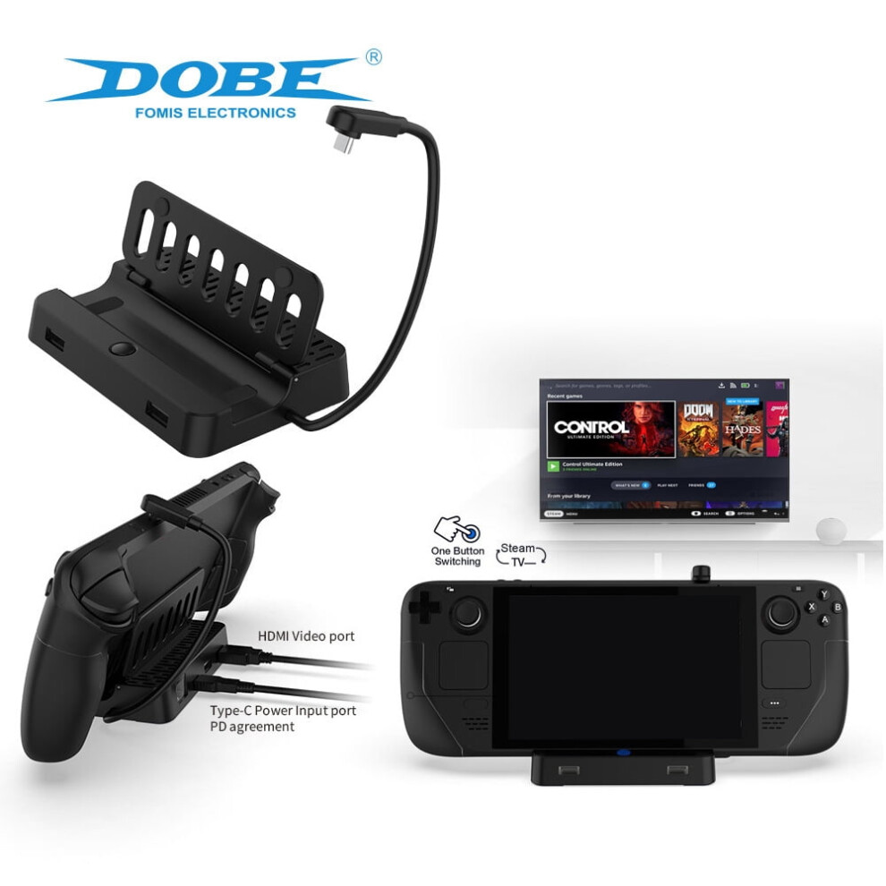 Multi-Functional Tv Docking Station For Steam Deck - Hdmi Video Output Hub With Ethernet Port, Steam Deck Console Expansion Dock 9558633881639