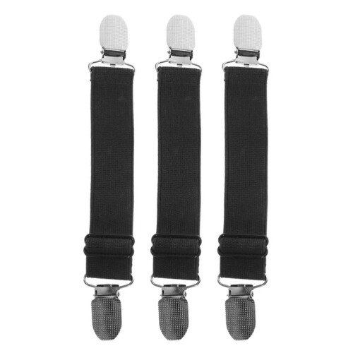 Set van 3 verstelbare elastische broekspijpclips