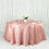 BalsaCircle Dusty Rose Satin Round Tablecloth 132 in 1