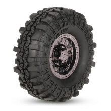 1,9" (110 mm) Beadlock-Crawler-Reifen und -Felgen für 1/10 RC-Cars – Kompatibel mit D90, SCX10, TF2