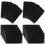 Black Plastic Serving Trays 14.37 x 9.25 in (20 pcs) 1