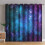 Galaxy Blackout Curtains, Dark Blue Grommet Drapes, 2 1