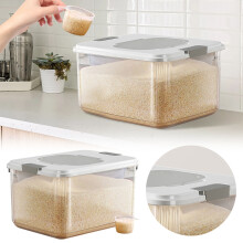 Airtight Food Storage Containers – 5kg Large-Volume PP Jars for Cereal, Rice & Kitchen Pantry