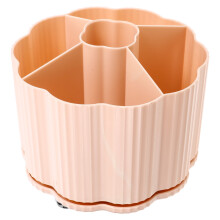 1 pot à pinceaux de maquillage au design pratique pour femmes, 15 x 15 x 13 cm