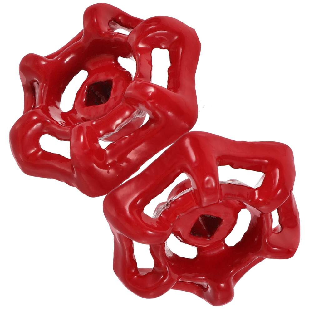 2Pcs Spigot Handles Replacement Wheel Handles Faucet Shutoff Handles For Water Pipe Valves 9418476522383