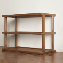 Étagère à 3 niveaux en bois, bibliothèque, porte-chaussures en bambou, support d'exposition multifonctionnel pour salon, chambre ou bureau, table