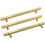 Gold Cabinet Handles Brushed Brass 5 Pack 192mm 1