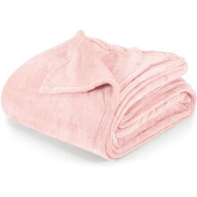 Pink Fleece Blanket California King Size Lightweight Fuzzy Soft Anti-Static Microfiber Bed Blanket (102x96 Inch)