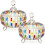 2 x 24 oz Glass Candy Jars with Lids 1