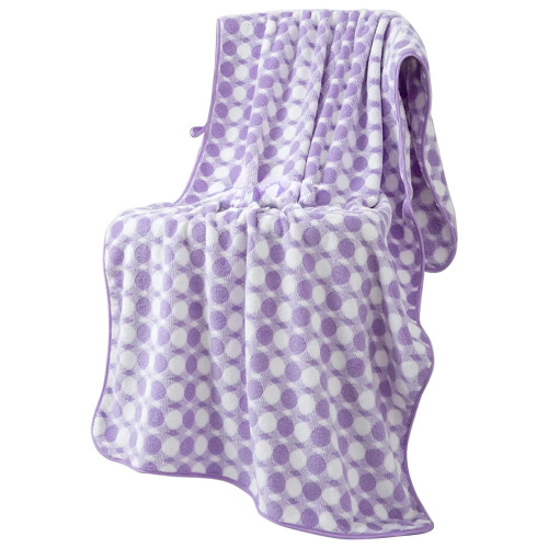 Πετσέτα γρήγορου στεγνώματος Coral Fleece 74x34cm Μωβ 1