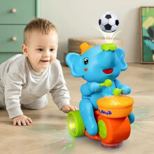 Macchinina musicale che cammina - Luci e suoni a LED, tamburi e balli, torce colorate, giocattolo sensoriale educativo interattivo.