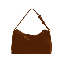 Ediodpoh Umhängetasche aus Wildleder für Damen, kleine Schultertasche mit verstellbarem Riemen für den täglichen Gebrauch, Kaffee