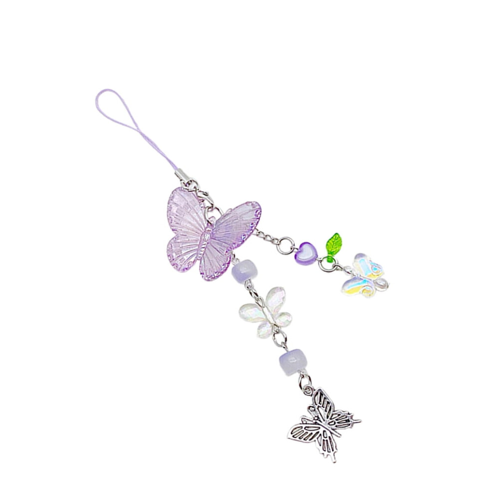 Beautiful Beaded Phone Charm Bowknot Chain Keyring Fashion Accessory Bag Pendant Keyring For Phones And Backpacks 9193271731986