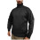 Herren-Strickpullover mit Rollkragen, Herbst/Winter, einfarbig, schweres Oberteil, lange Ärmel, warm, bequem, lässiger Pullover (Schwarz, S) 4