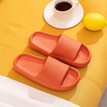 Hjemmesko til kvinder Massage Bruser Badeværelse Åben Tå Super Tykk Sål Sandaler Super Bløde Hjemme Flip Flops til Kvinder Orange38