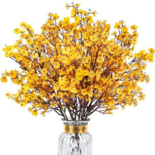 8-Piece Yellow Baby's Breath Artificial Flowers