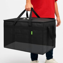 Sac isotherme de livraison de repas avec fond plat, format XXXL, résistant et thermique, pour repas chauds/froids – Porte-pizzas/boissons