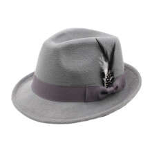 Panama Hat with Bow and Feather – Vintage Floppy Fedora