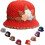Women's Floral Crochet Bucket Hat, 2-Pack 1