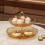 Fruit Tray Gold Double-Tier 24cm 5