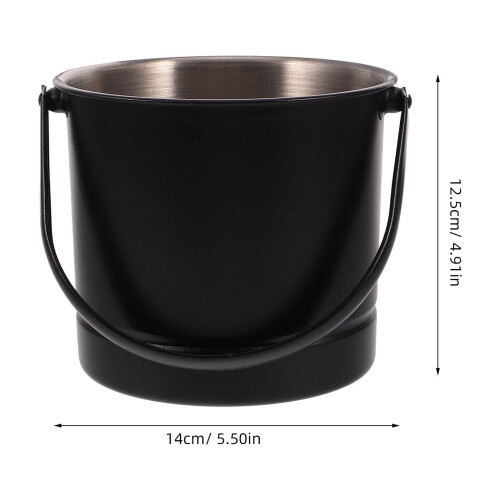 Balde de gelo em aço inoxidável para bar e festas. 1