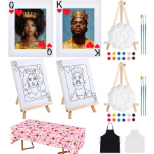 Kit Feifeiyu Sip & Paint para 2 personas – Diseños prediseñados para San Valentín