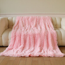 Velvet Flannel Throw Blanket 51x63 in Multicolor