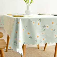 PVC Vintage Floral Tablecloth, Waterproof & Oilproof