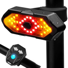 Cykelbaglygte USB genopladelig 120Lm 5 tilstande