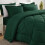 Σετ παπλωμάτων Queen Emerald Green, Κρεβάτι 7 τεμαχίων σε τσάντα, Εναλλακτικό πάπλωμα με 3