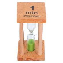 Wooden Green Sand Timer 1 Minute
