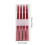 Set di 4 candele affusolate bianche da 25 cm per sala da pranzo e decorazioni. 3