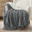 Sherpa Throw Blanket 50x60 in Dark Grey 1