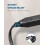 Καλώδιο προέκτασης επίπεδης πρίζας, 1FT16/3AWG, 2 τεμάχια, πολύπριζο 3 πριζών, SPT-3, με 7